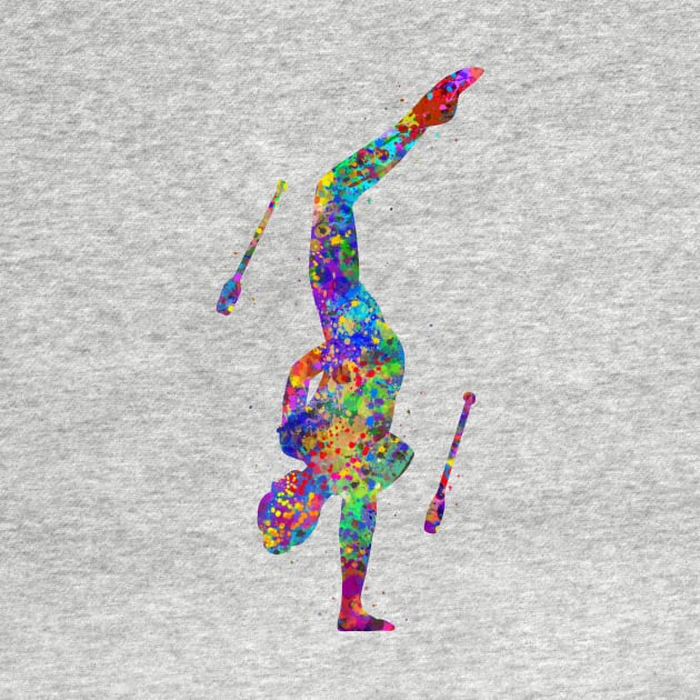 Rhythmic gymnastics juggling by Yahya Art